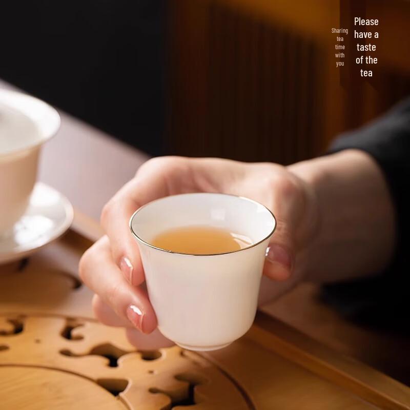 Woding Dehua White Porcelain Gongfu Tea Set Gift Box