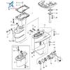 Outboard Engine 80366313 8M0060174 27-80366313 27-8M0060174 Drive Shaft Housing Gasket for Mercury Marine 2-Stroke 6HP 8HP 9.8HP