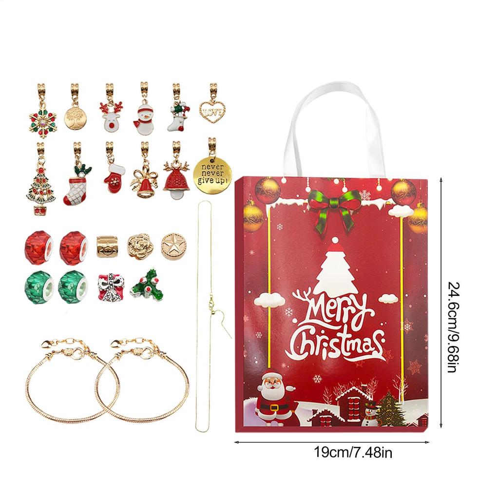 Christmas Countdown Bracelet Calendars 24 Days Collectible Charm Countdown To Christmas Calendar For Kids Toddler Teen Adult Boy