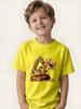 Creative children's tops, car enthusiasts, dinosaur enthusiasts, exclusive street style base layer.
