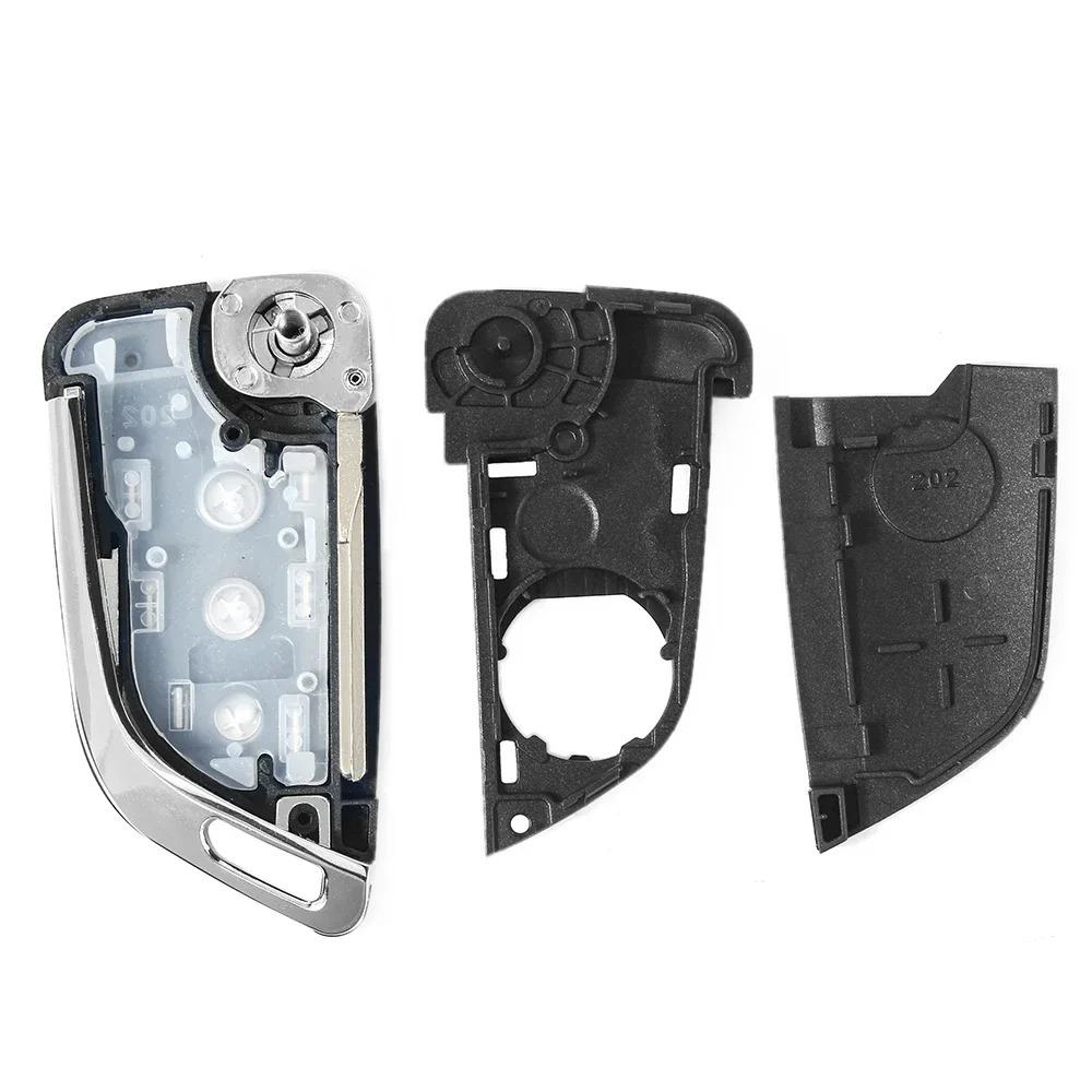 Modificado carro remoto flip dobrável chave shell caso 2/3 botões para volkswagen vw golf tiguan polo passat b5 jetta para skoda para assento