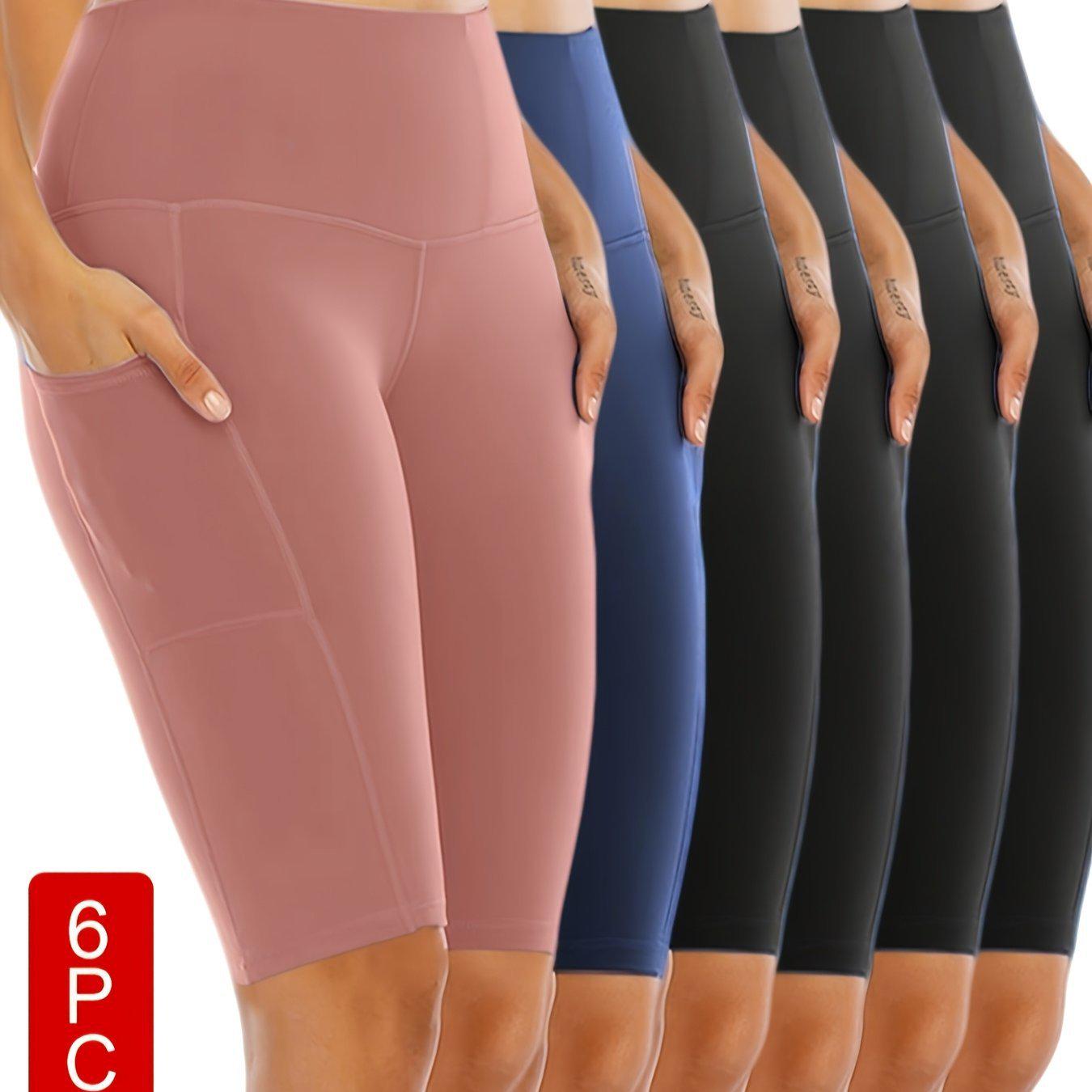 High-Waisted Butt-Lifting Yoga Shorts 2XL