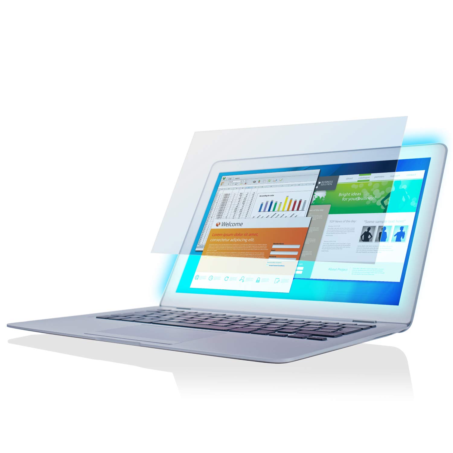 

ELECOM LCD Protective Film Blue Light Cut 14 Inch Anti-Reflection EF-FL14WBL