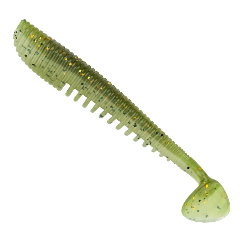 Ribbed T-Tail Soft Micro Long for Saltwater Bass