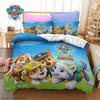 3Pcs Paw Patrol Bedding Set Duvet Cover Chase Marshall Skye Rubble Rocky Zuma Everest Ryder Kids Boys Girls Gift