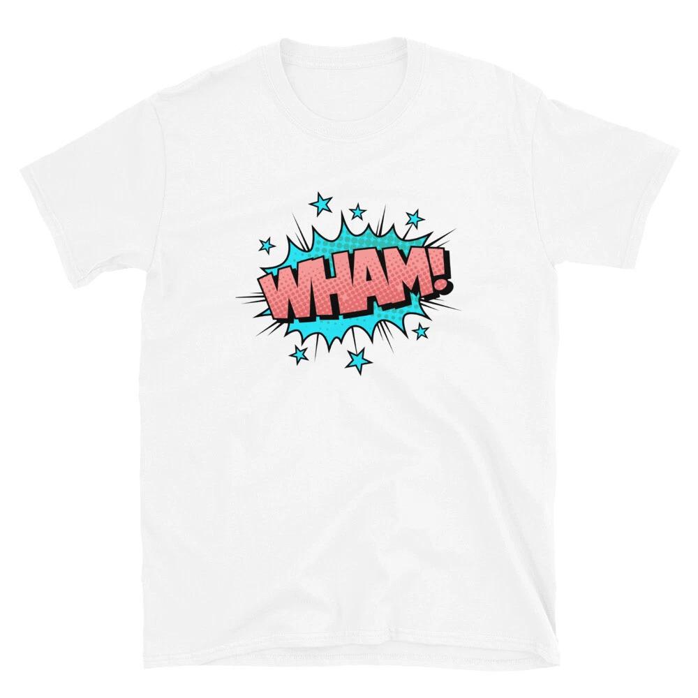 WHAM! Comic Superhero Cartoon T-Shirt 2XL