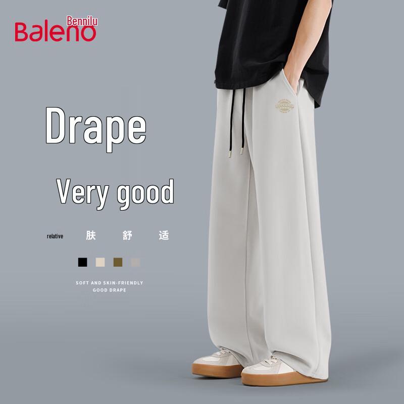 

Baleno Men s Pique Cotton Casual Loose Fit Trousers 3XL
