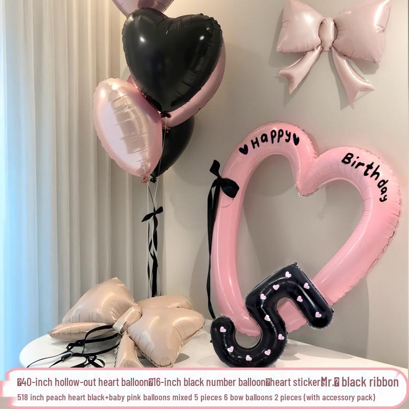 Birthday Balloon Set for Baby Girl Photo Props and Decorations