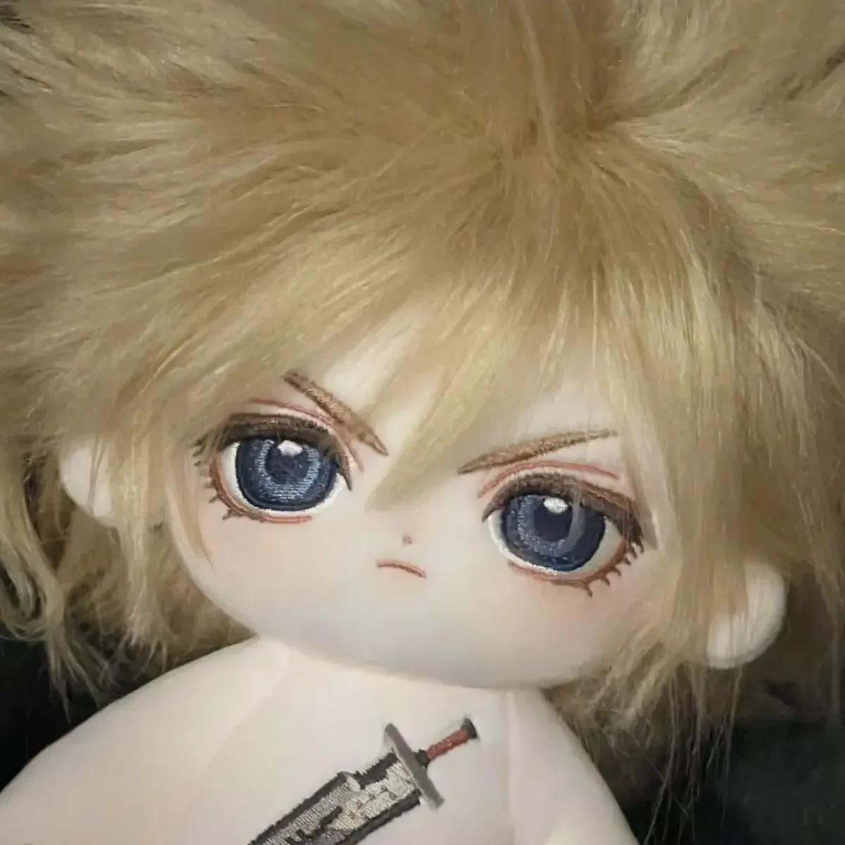 

Anime Role Cloud Strife Soft 20cm Plush Doll Handsome Body Dress Up Cotton Stuffed Plushie Pillow Toy Lovery Xmas Gift Cloud Strife