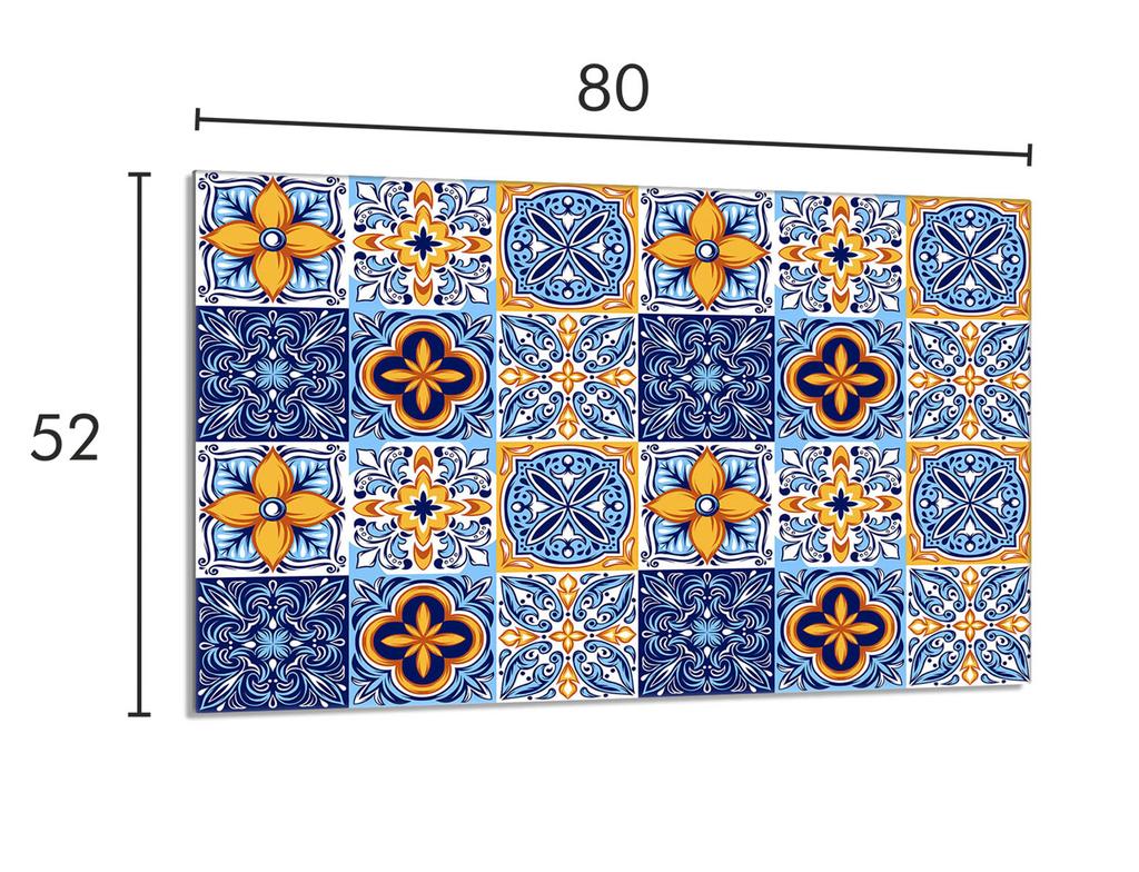 Glas-Herdplattenschutz 80x52 Mosaik