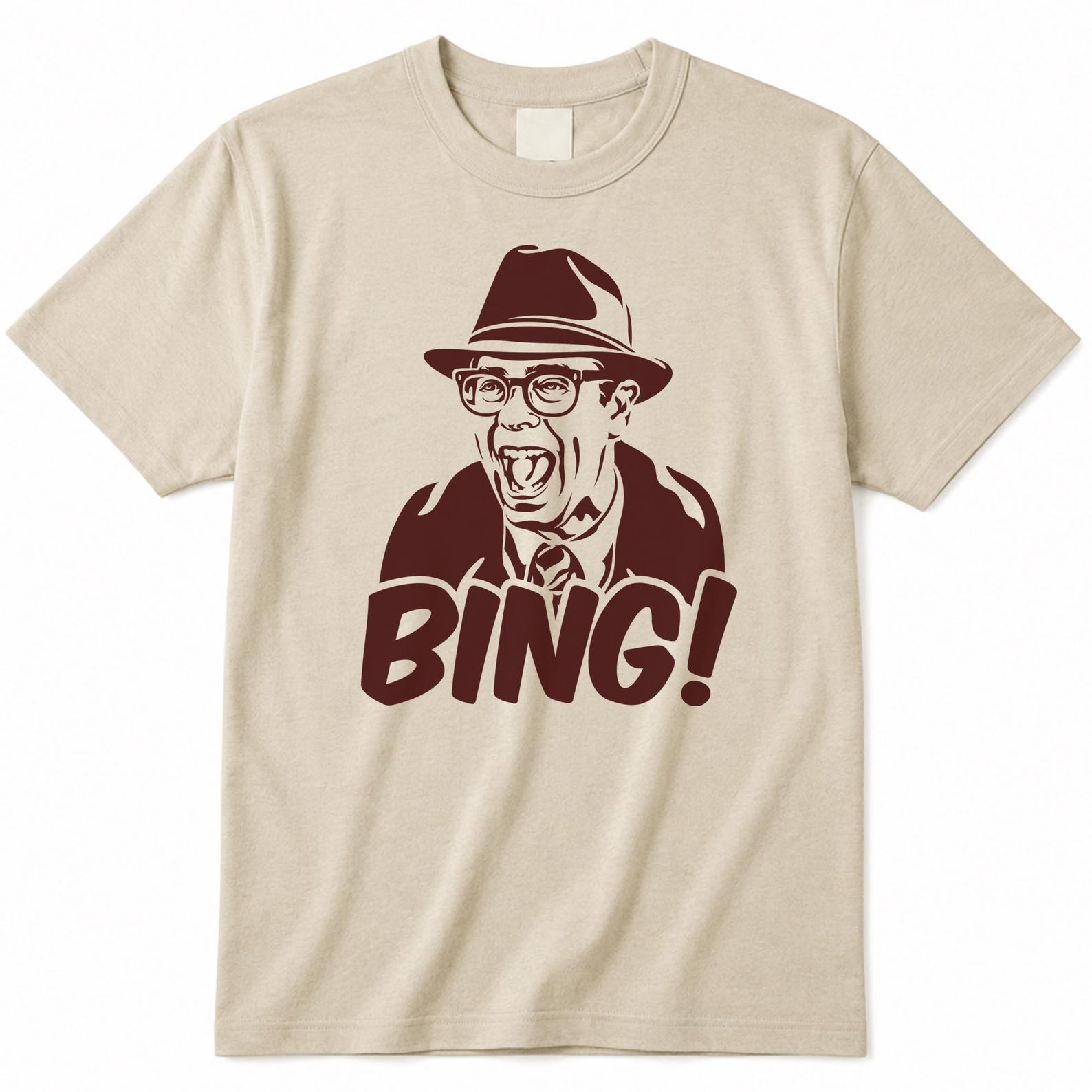 Groundhog Day Needlenose Ned The Head Ryerson Bing! Bing Insurance Salesman of the Year Punxsutawney Phil Connors Funny Movie Tee T Shirt XL