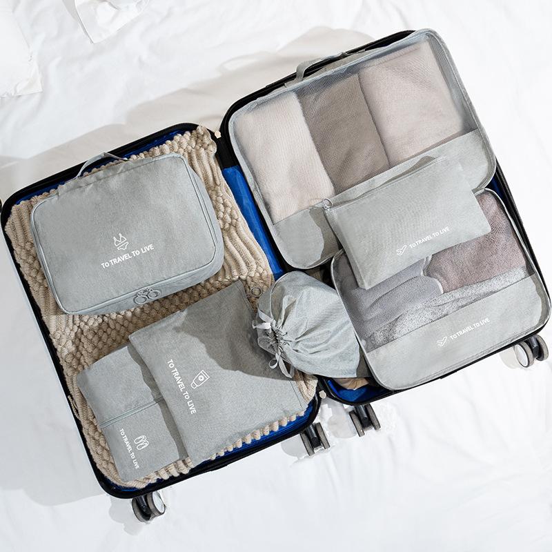 Large Packing Cubes for Travel-Extra Large Compression Luggage Organizers 7 Piece Set-Ultralight