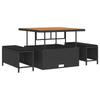 Garden Sofa Set 8 pcs Black Poly Rattan