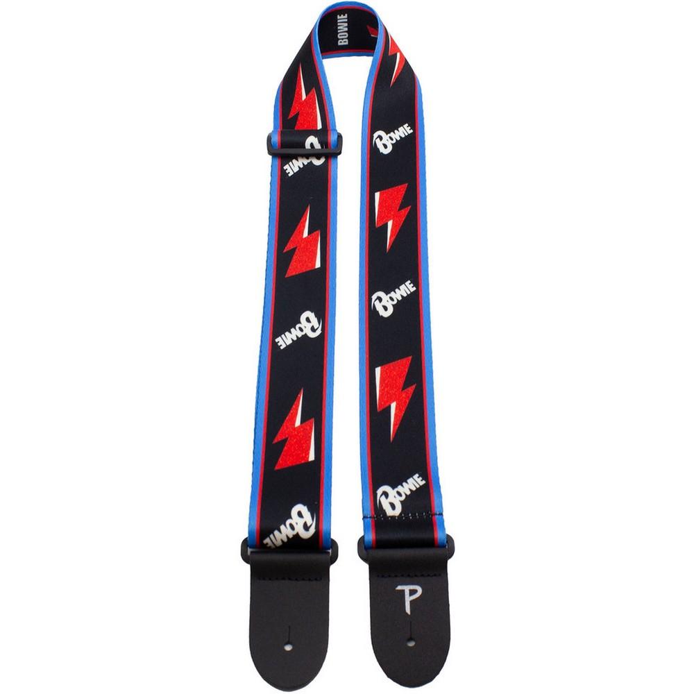David Bowie Leather Flash Guitar Strap