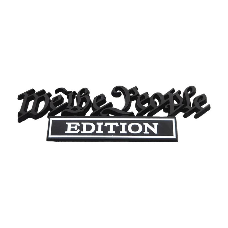 My Lidé Kovový Znak na Auto - Přeshraniční Zdroj Úprava Auta Zadní Znak