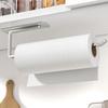 Paper Towel Holder Under Cabinet - Both Available In Adhesive and Drilling - Upgraded Aluminum Paper Towel Holder Wall Mount - Kitchen Towel Holder