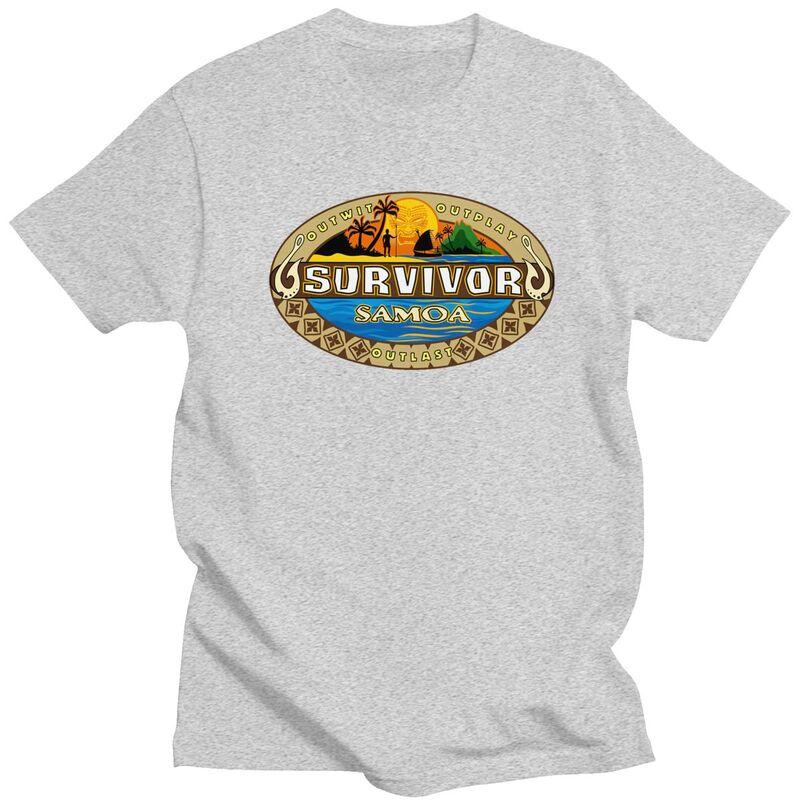 Custom Adventure Game TV Show Survivor Tshirts for Men Short Sleeves Leisure T Shirt Fashion Tshirts Slim Fit Pure Cotton Tee