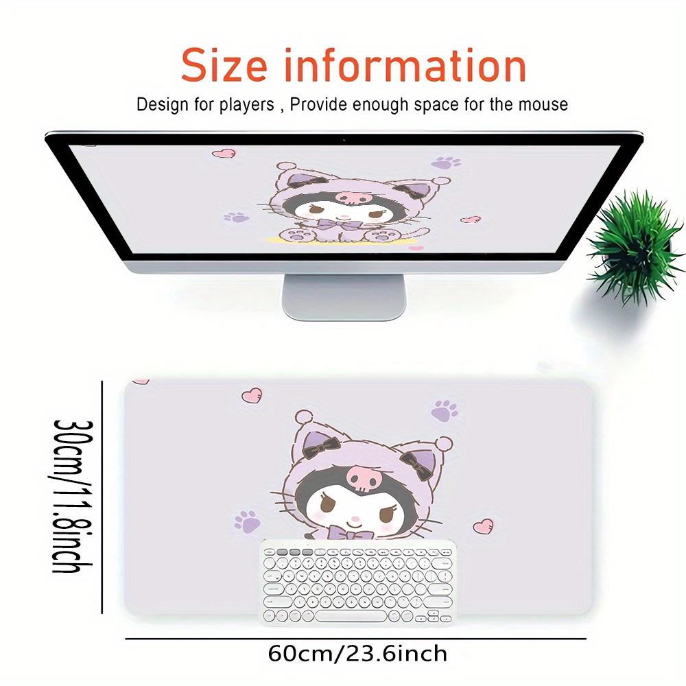Kuromi, Cute Themed XXL Mouse Pad - Non-slip Rubber Desk Mat for Gaming and Office Use, Multi-Function Keyboard  0826051a