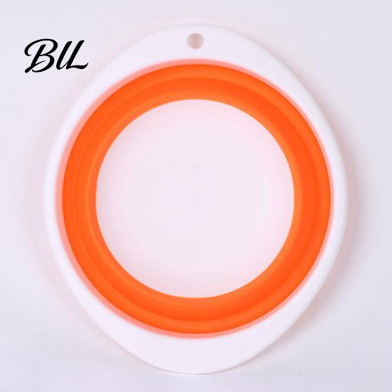 Multi Purpose Fishing Basin Foldable Silicone Bait Basin, Collapsible Lure Bowl, Portable Mixing Bucket Container, Outdoor Angling Accessories