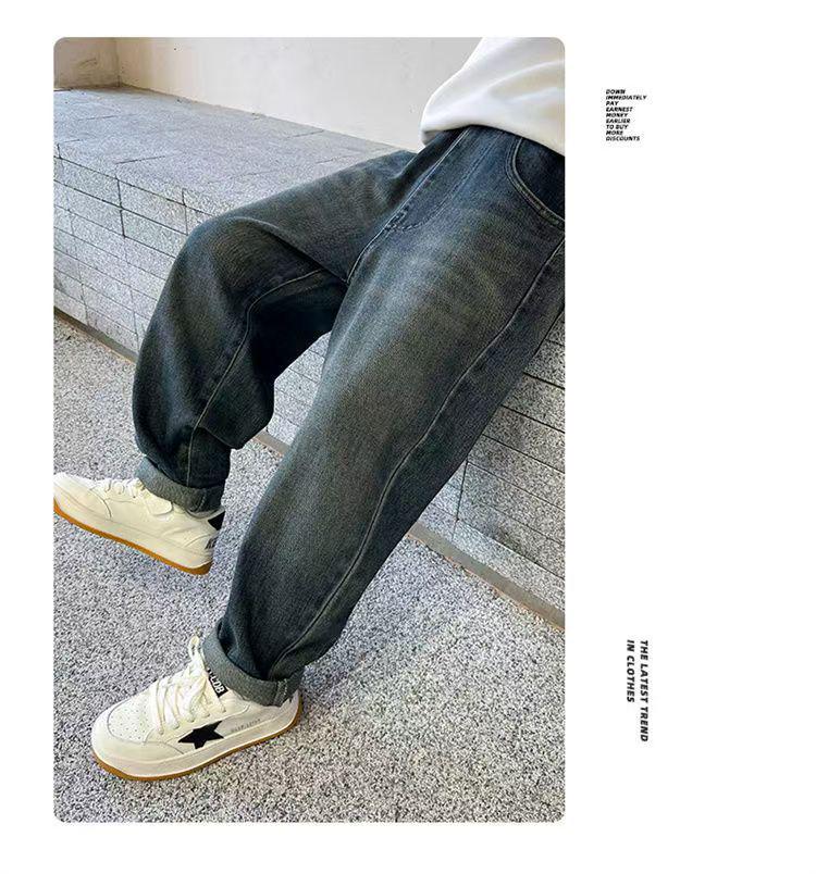 Boys' Stylish Spring/Autumn Jeans - Trendy Casual Long Pants for Medium and Large Kids