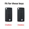 For Citroen Xsara Picasso C2 C3 C4 C5 C6 C8 Shell Fob Holder Soft TPU Car Key Fob Case Cover For Peugeot 107 206 207 307 308 406