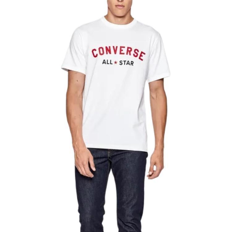 Converse All Varsity Graphic T-Shirt Asia Sizing 'White' Men's 10023260-A01