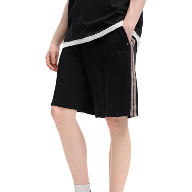 FILA Original Fashion Simple Basic Sports Five-Point Casual Shorts Men shorts Black F51M519601F-BK
