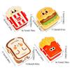 Microwaveable Student Lunch Boxes with Tableware Food Storage Container Hamburger Lunch Box  Worker