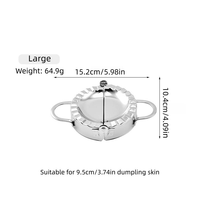 Kitchen Dumpling Making Gadgets, Simple Style, Easy To Clean, Daily Silver Size