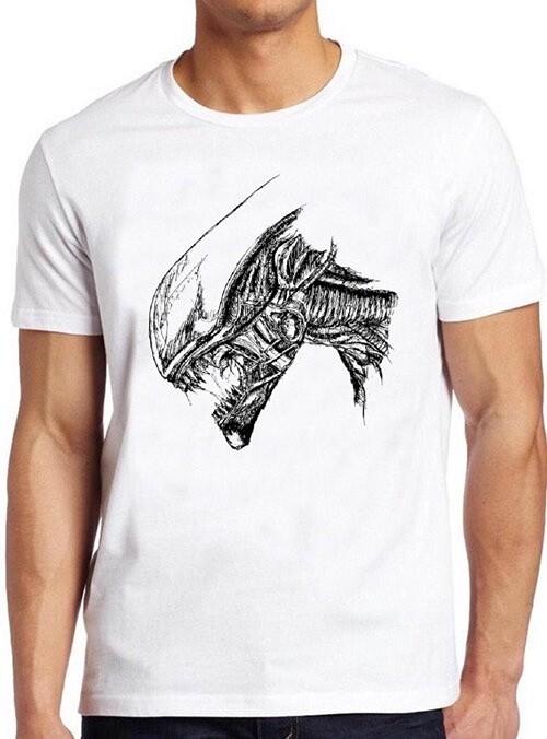Aliens Xenomorphs Head Wariior 80s Cult Movie Sci Fi Cool Gift Tee T Shirt M350