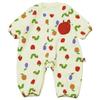 Classic Fh4459 Very Hungry Fleece Long Sleeve Coverall for Size 60 [Nakata] Autumn/Winter "The Caterpillar" Babies, Ivory,