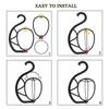 A55F-2 Pack Wig Hanger Portable Hanging Wig Stand, Wig Hanger Holder For Multiple Wigs And Hats Foldabe Wig Holder