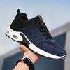 Sneakers New Large Size Men's Shoes Air Cushion Cushioning Running Shoes Flying Woven Breathable Shoes Men's Soft Sole Comfortable Mesh Shoes
