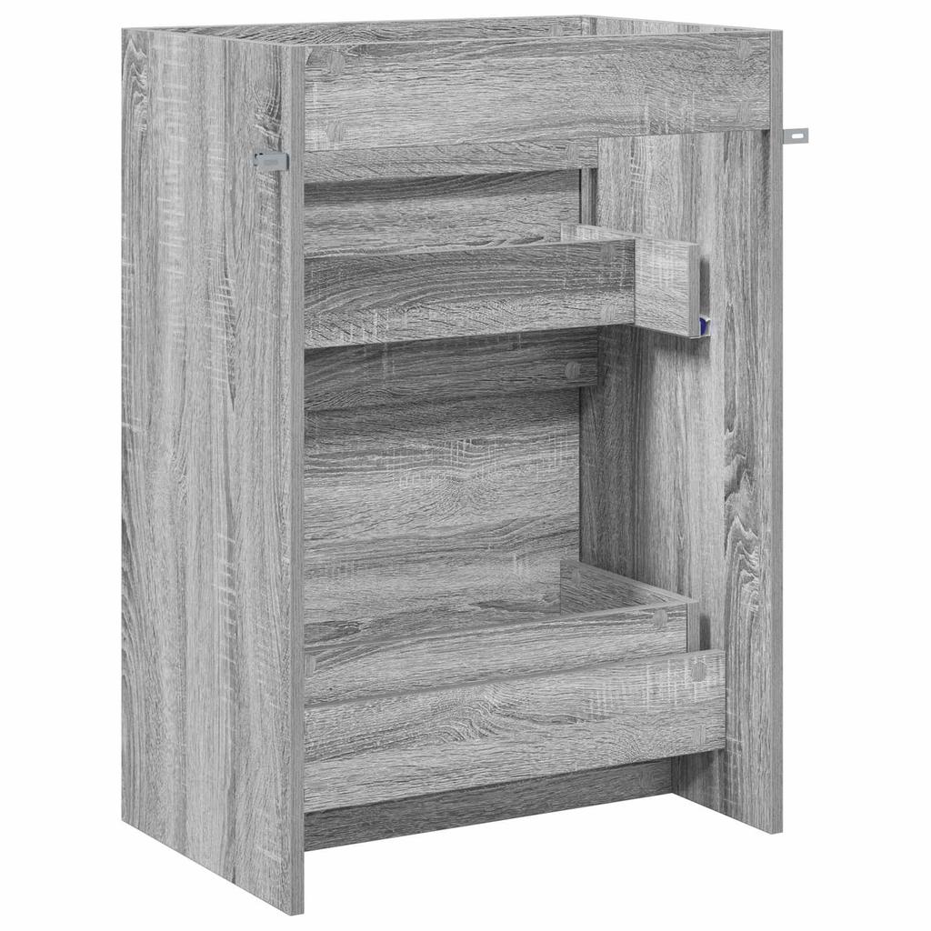 Bathroom Vanity Unit Gray Sonoma 56 x 37.5 x 81 cm Particleboard