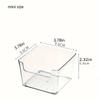 1 Stück Kompakte Klare Acryl Aufbewahrungsbox - Ideal für Haftnotizen, Münzen, Süßigkeiten, Schlüssel | Elegantes Design für Schreibtisch, Büro