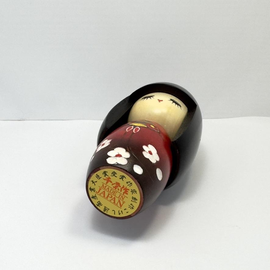 Usaburo Wooden Kokeshi Doll Mai Kimono Girl 14.5cm Made in Japan