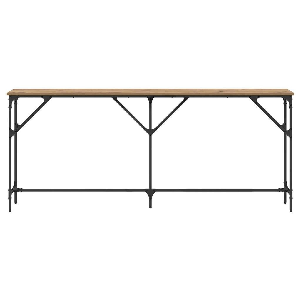 Ein eleganter Konsolentisch mit Ablage, Größe 180x23x75 cm, ideal zur Aufbewahrung und Präsentation im Wohnzimmer oder Flur