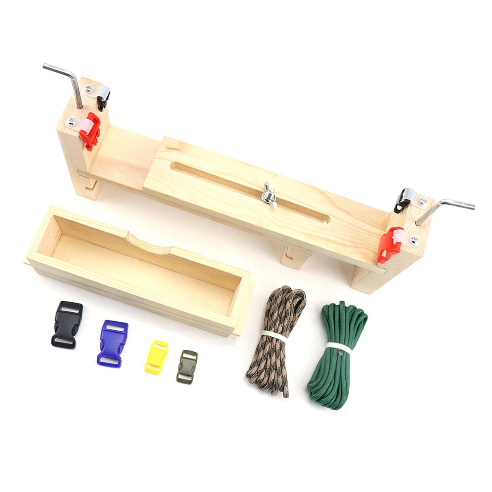 

Набор для плетения браслетов из паракорда ручной работы, деревянная рама, для семейных поделок, инструмент для плетения ручных цепочек, браслетов