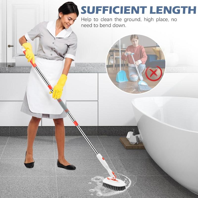 Floor Brush Bathroom Cleaning Brush Wash Floor Seam Bathtub Brush Bathroom Tile Sponge Scrubber