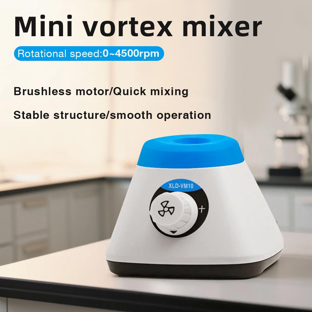50ml Mini Vortex Mixer VM10 Lab Vortex Mixer 0-4500rpm Speed Control Liquid Shaker Tattoo Pigment Nail Polish Ink Mixing Device