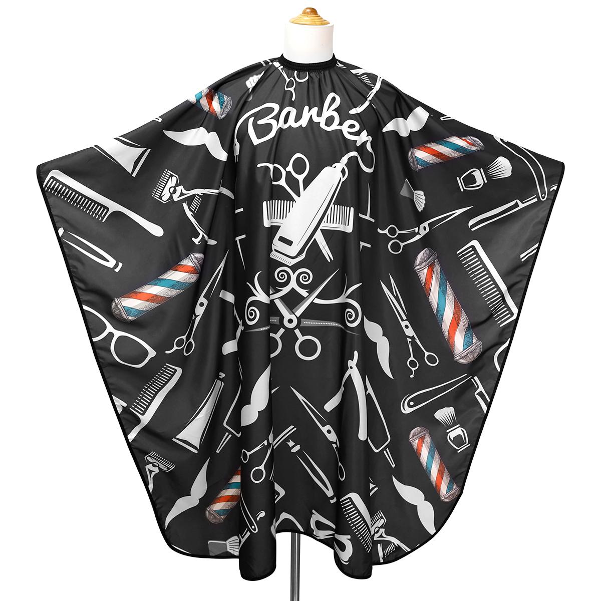 

Парикмахерская накидка Водонепроницаемый парикмахерский регулируемый халат Антистатическая пряжка Ткань для стрижки Парикмахерская накидка Инструменты светло-серый