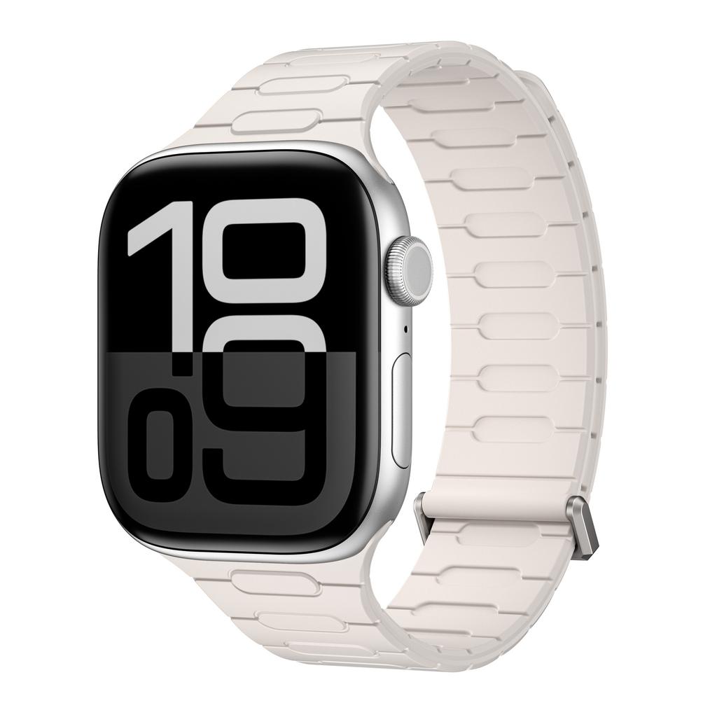Soft Silicone Magnetic Band for Apple Watch Ultra 2 49mm 46mm 45mm 44mm Loop Strap For Iwatch Series 10 9 8 7 SE 6 5 4 Bracelet