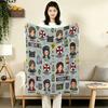 1PC Resident Evil Patterned Flannel Blanket Suitable For All Seasons For Home Decor Warmth And Comfort Gifts Holiday Present