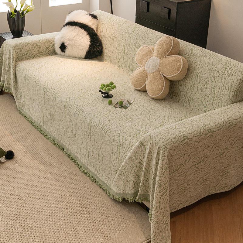 Chenille Sofa Cover: Full Coverage, Anti-Slip, Anti-Scratch Blanket