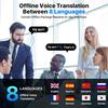 AI OWS Translation Earbuds 3-in-1 Translator Earphones 144 Languages & Accents & 8 Offline Translation Long Battery Life Earphones for Travel Business