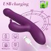 Powerful Thrusting Rabbit Vibrator Female Clitoris Stimulator G Spot  Massager 2 In 1 Dildo Sex Toys Shop Adult Goods for Women