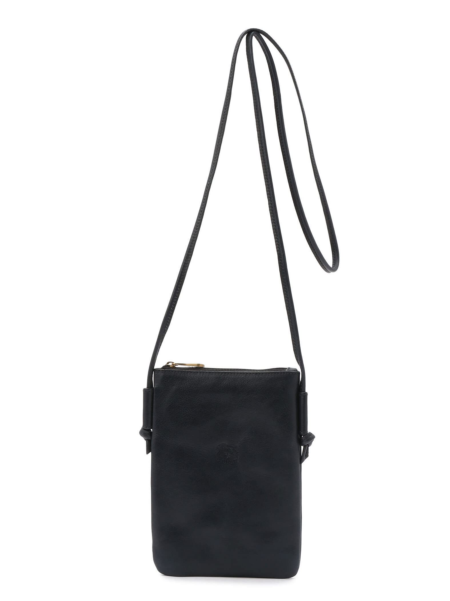 

Shoulder Bag Crossbody Leather Genuine Leather Cowhide Unisex Navy [IL BISONTE] Women s Men s Темно-синій