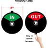 In or Out Sign,In Out Door Signs for Office Door,Slider Door Indicator Tells Whether In or Out, 6 inches-1 Pcs