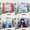 Blue Archive Pillow Case For Car Sofa Decorative Home Doublesided Print Plush Square Throw Pillow Cushion Cover