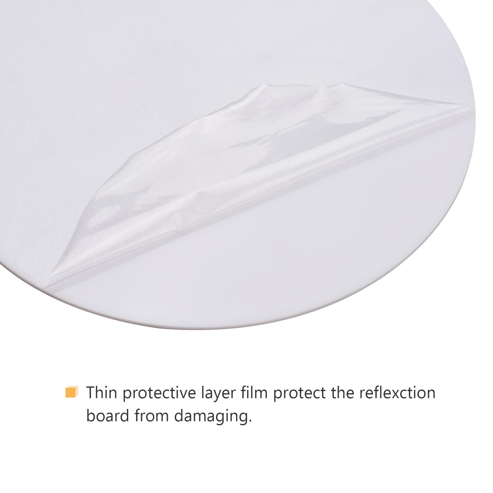 

2PCS 30X30cm Round Acrylic Sheet Reflection Board Photography Background Boards for Product Jewelry Watches Still Life